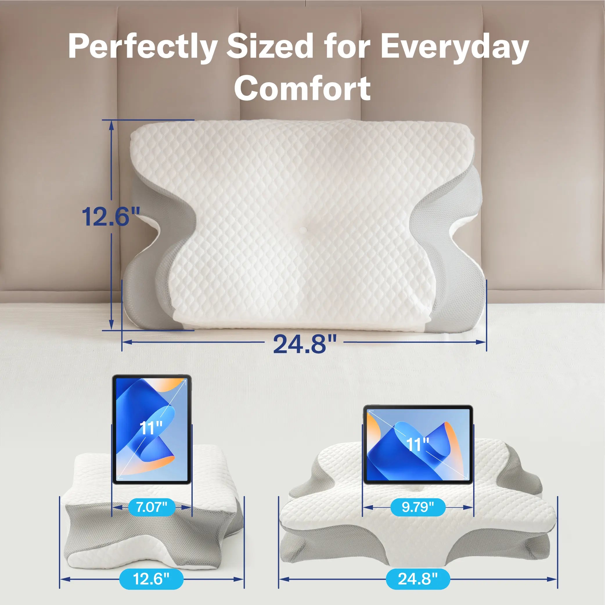 Contour Memory Foam Pillow | Neck Pain Relief