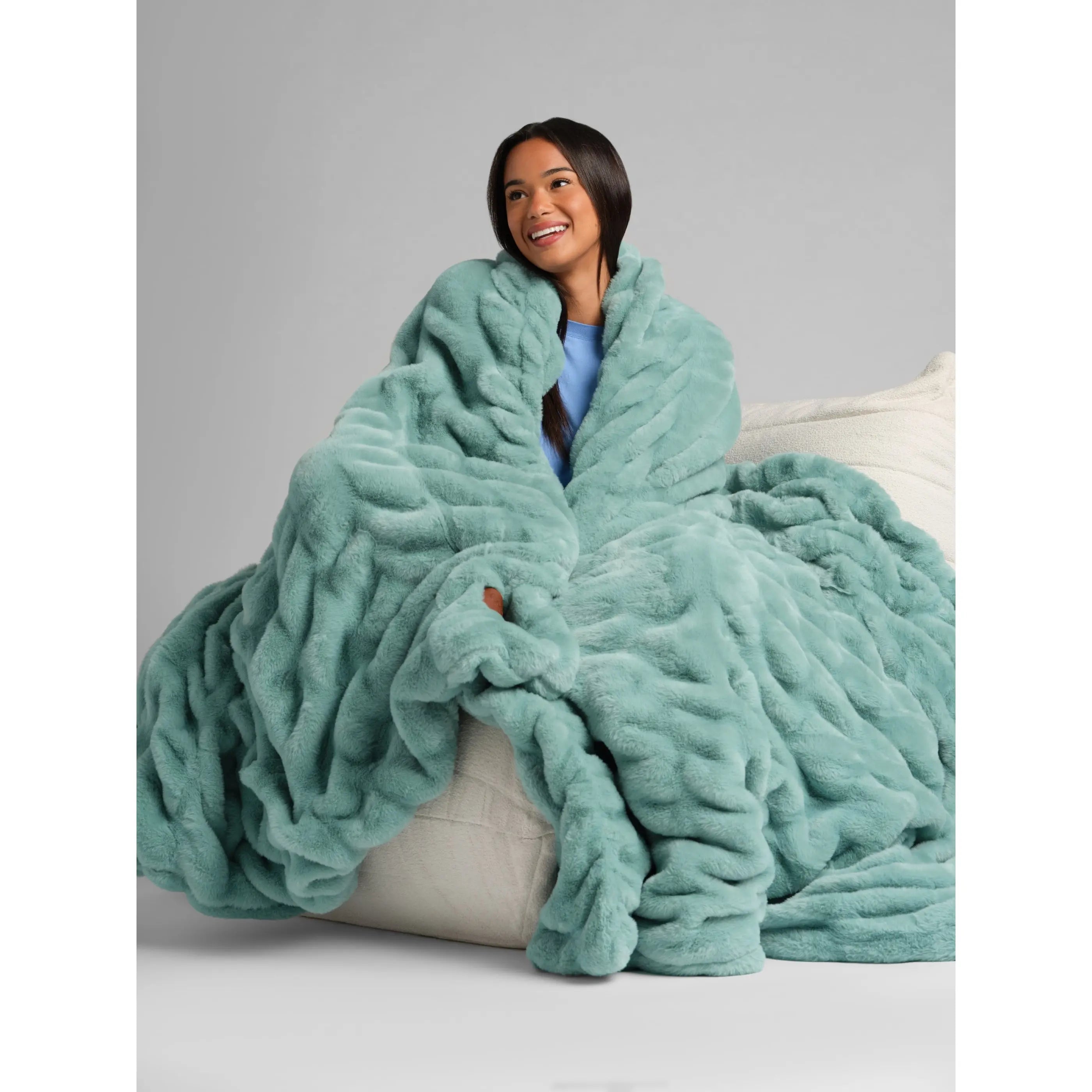 ☁️Dreamer Blanket – Ultra Soft Plush Weighted Blanket for Better Sleep & Relaxation