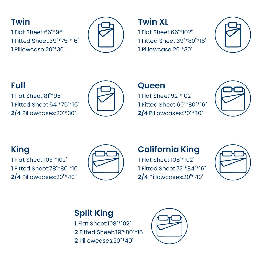 Bamboo Sheets Set-6pc