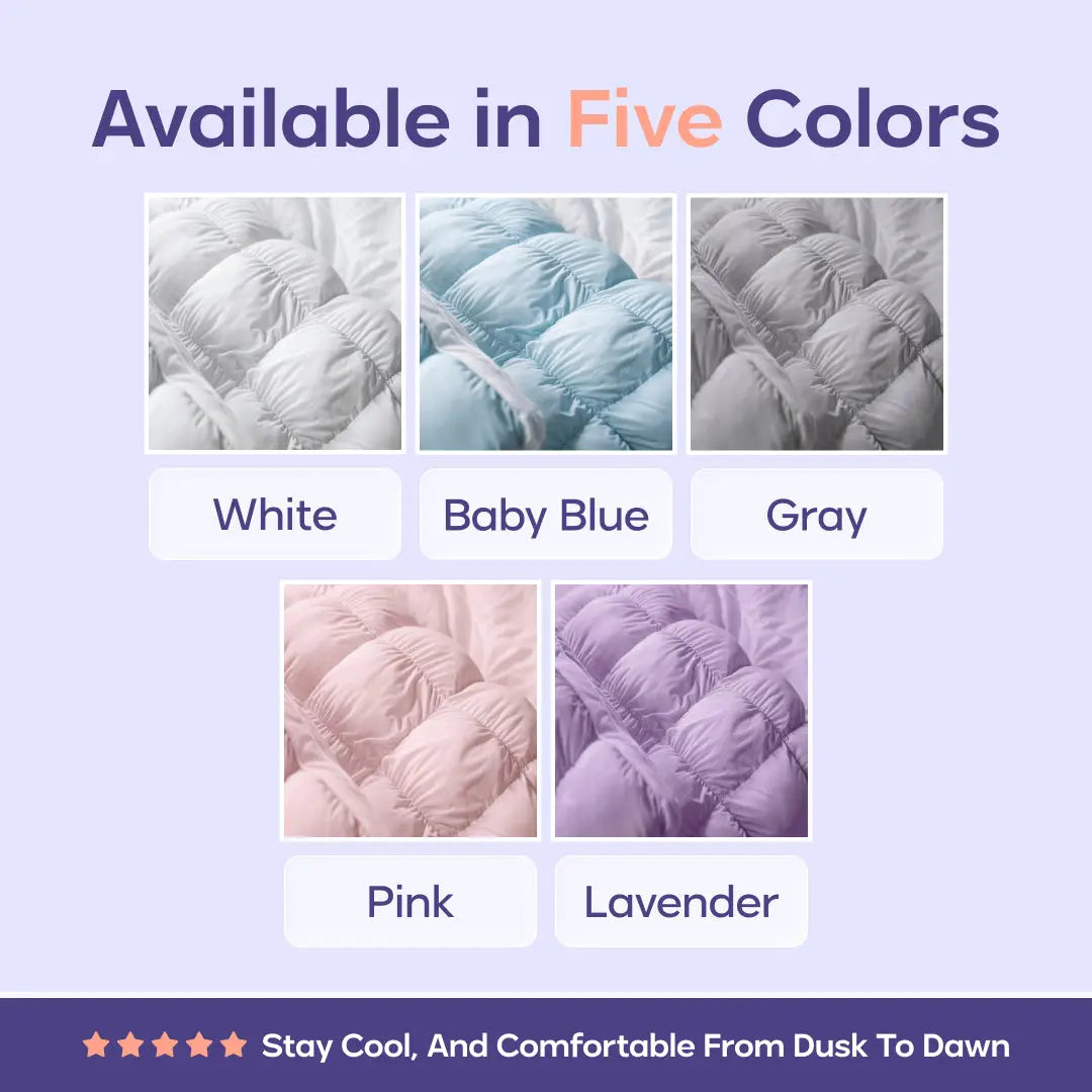 ☁️Fluffy PuffGrid Bed Pillow for All Sleepers